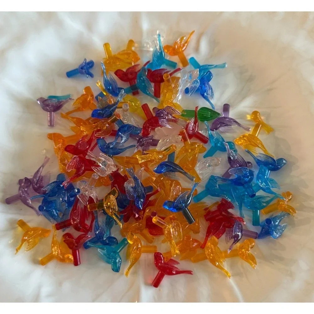 91‎ Detailed Bird Medium Bulbs Lights Ceramic Christmas Tree Multi-Color